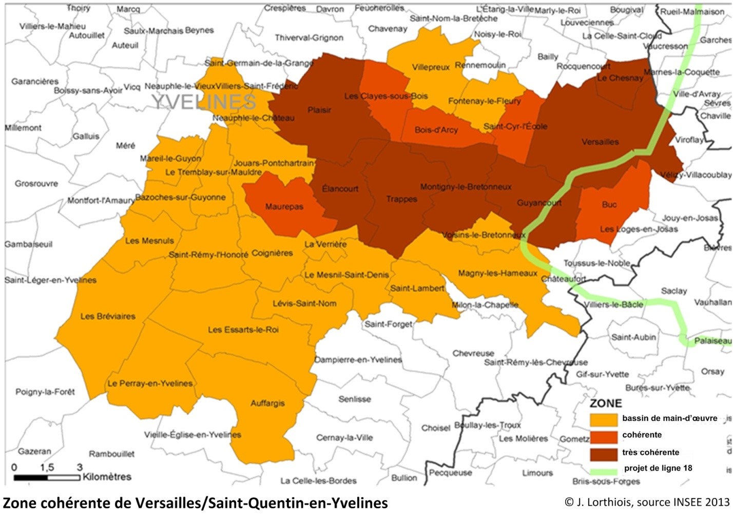 Zone cohérente Versailles Saint Quentin