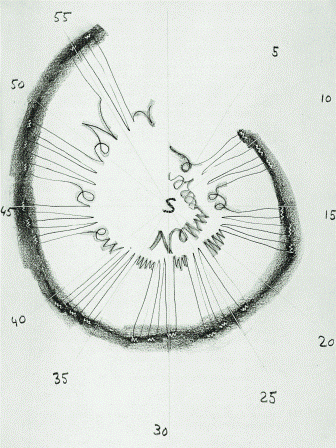 Gisèle Durand, map, Graniers, 1975 © Editions L'Arachnéen